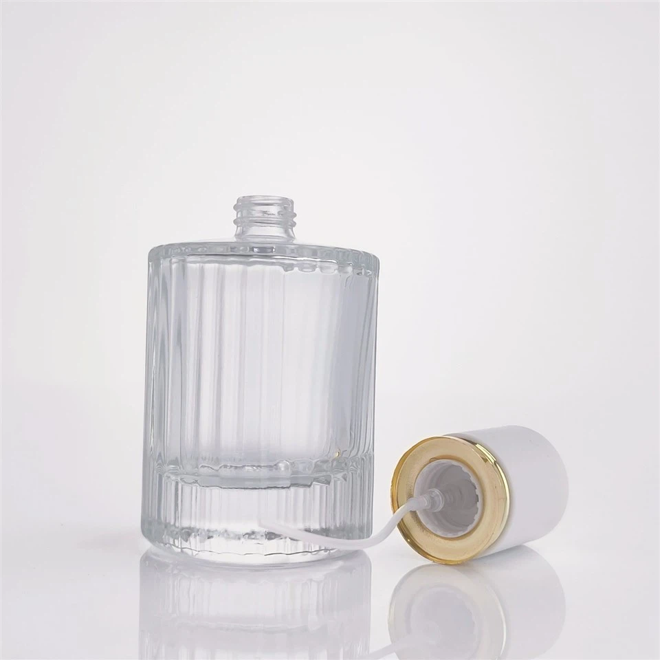 Sunshine Luxury Wholesale Customized Empty Cosmetic Packaging Container 30ml 50ml 100ml Perfume Glass Bottle