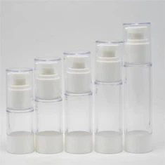 Bouteille Airless cosmétique blanche