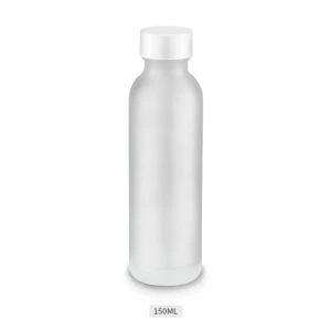 Bouteille cosmétique givrée de 120 ml