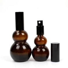 Bouteille d'huile essentielle en verre de type Cucurbita